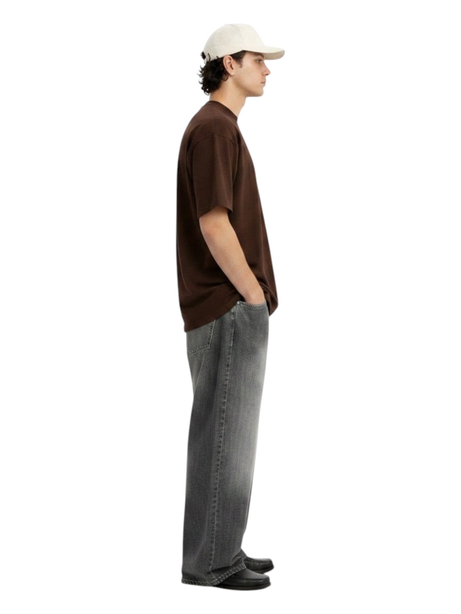 BROWN HEAVYWEIGHT OVERSIZED T-SHIRT