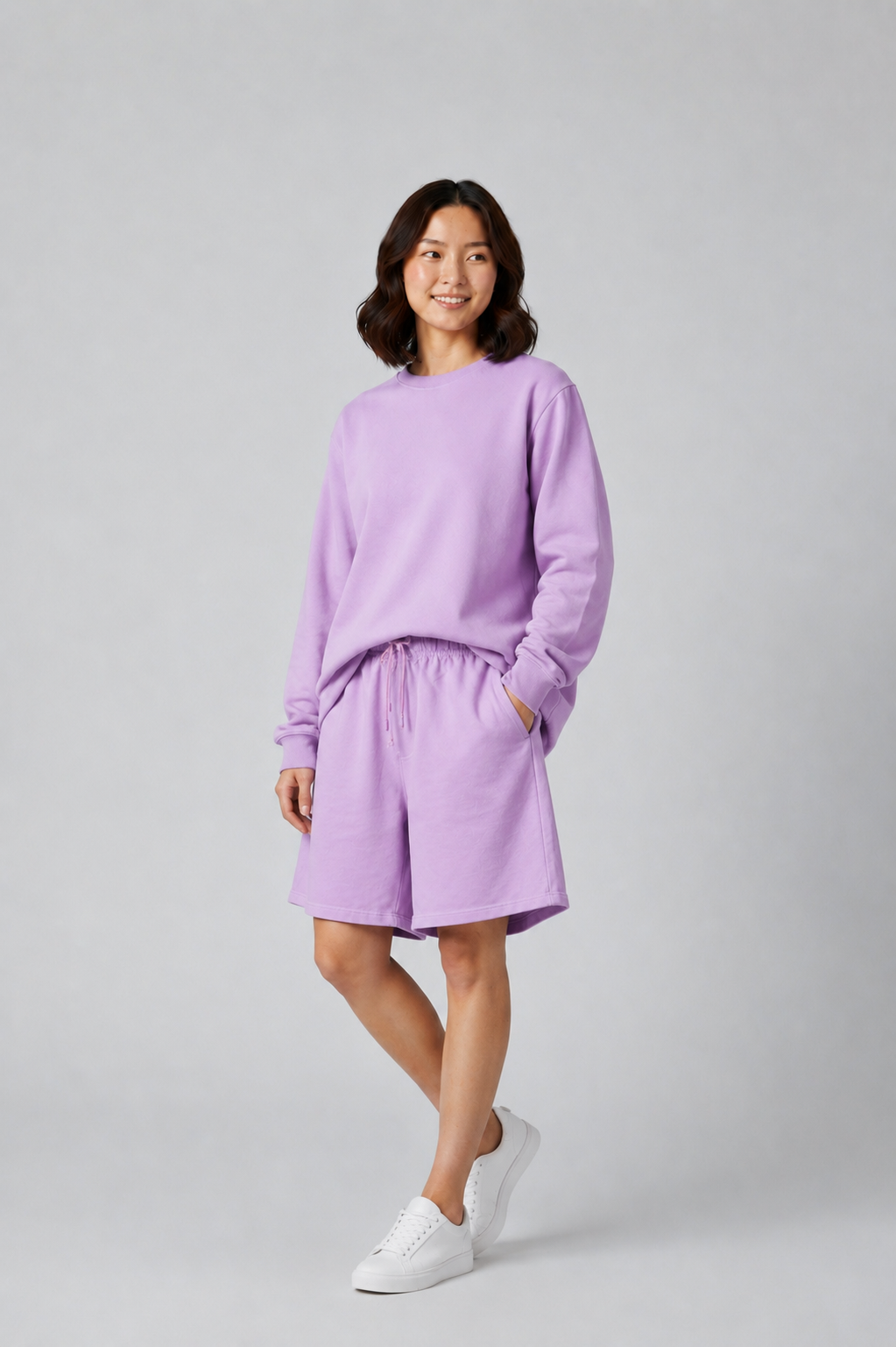 Lavender Oversized Shorts