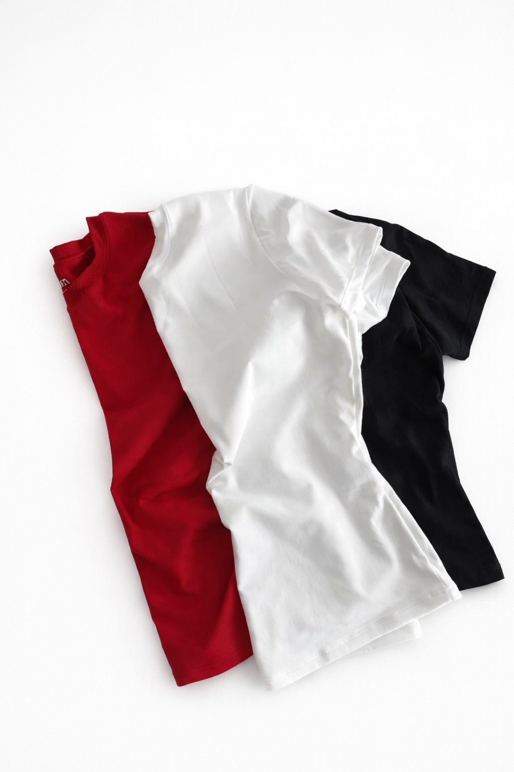 Pack of 3 White, Black & Red