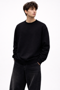BLACK HEAVYWEIGHT OVERSIZED SWEATSHIRT