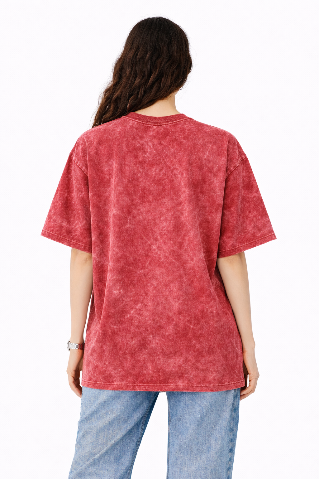 Red Heavyweight Acid wash