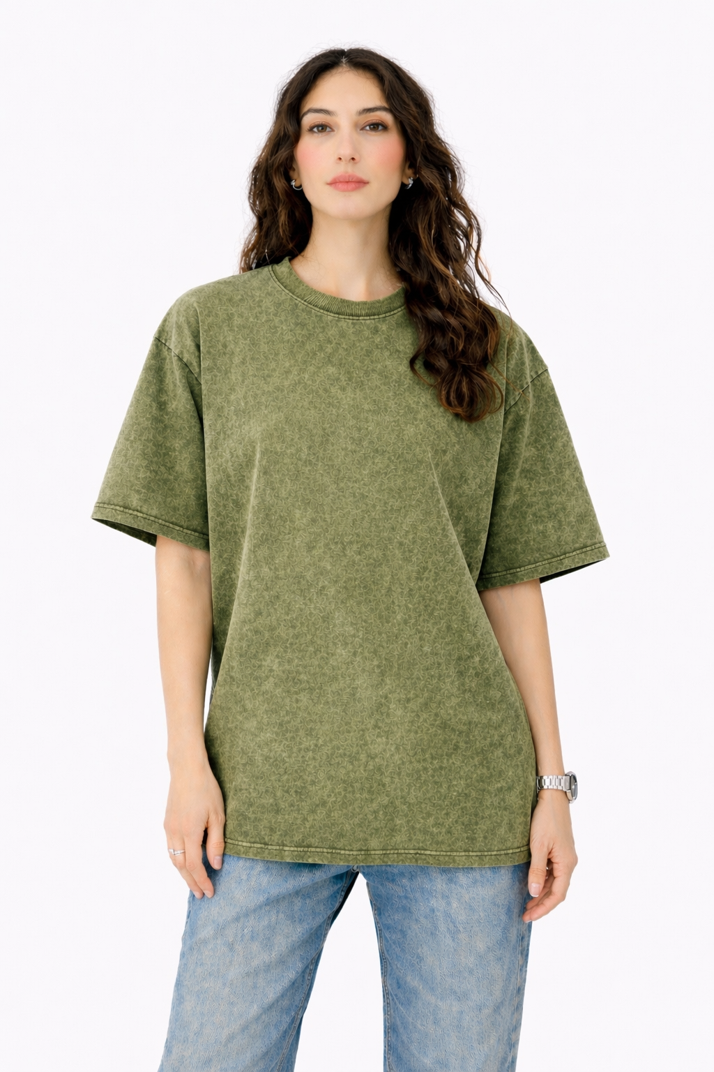 Army Green Acid Wash