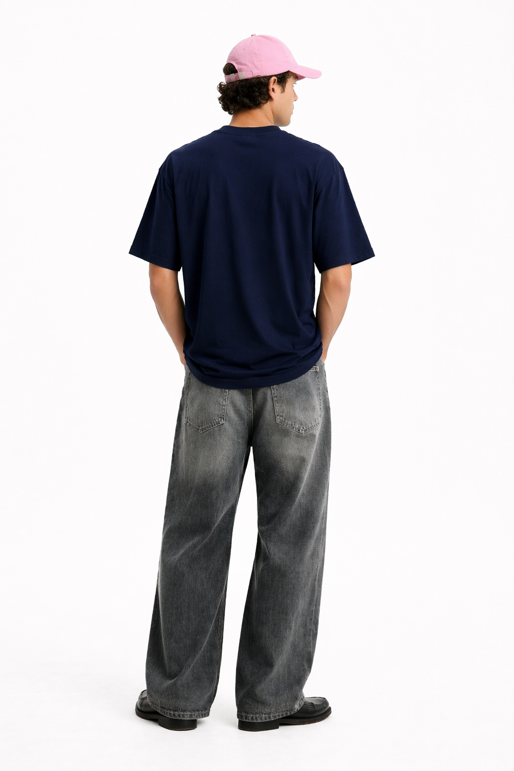 NAVY BLUE HEAVYWEIGHT OVERSIZED T-SHIRT