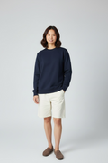 Navy Blue Regular Sweatshirt