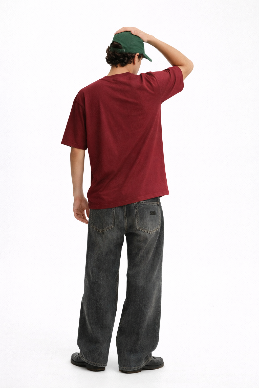 MAROON HEAVYWEIGHT OVERSIZED T-SHIRT
