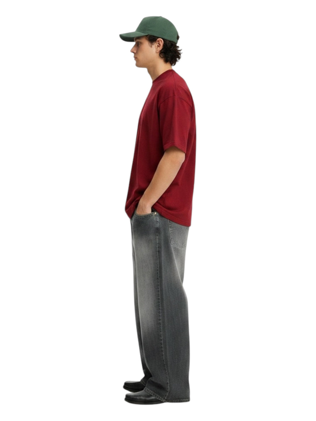 MAROON HEAVYWEIGHT OVERSIZED T-SHIRT