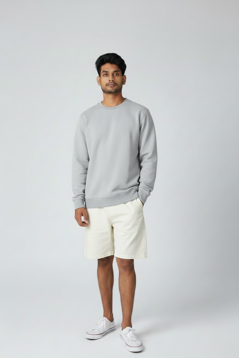 Grey Regular Sweatshirt