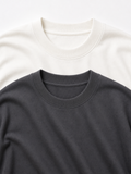 Heavyweight Off White & Charcoal Grey Pack of 2 T-Shirts