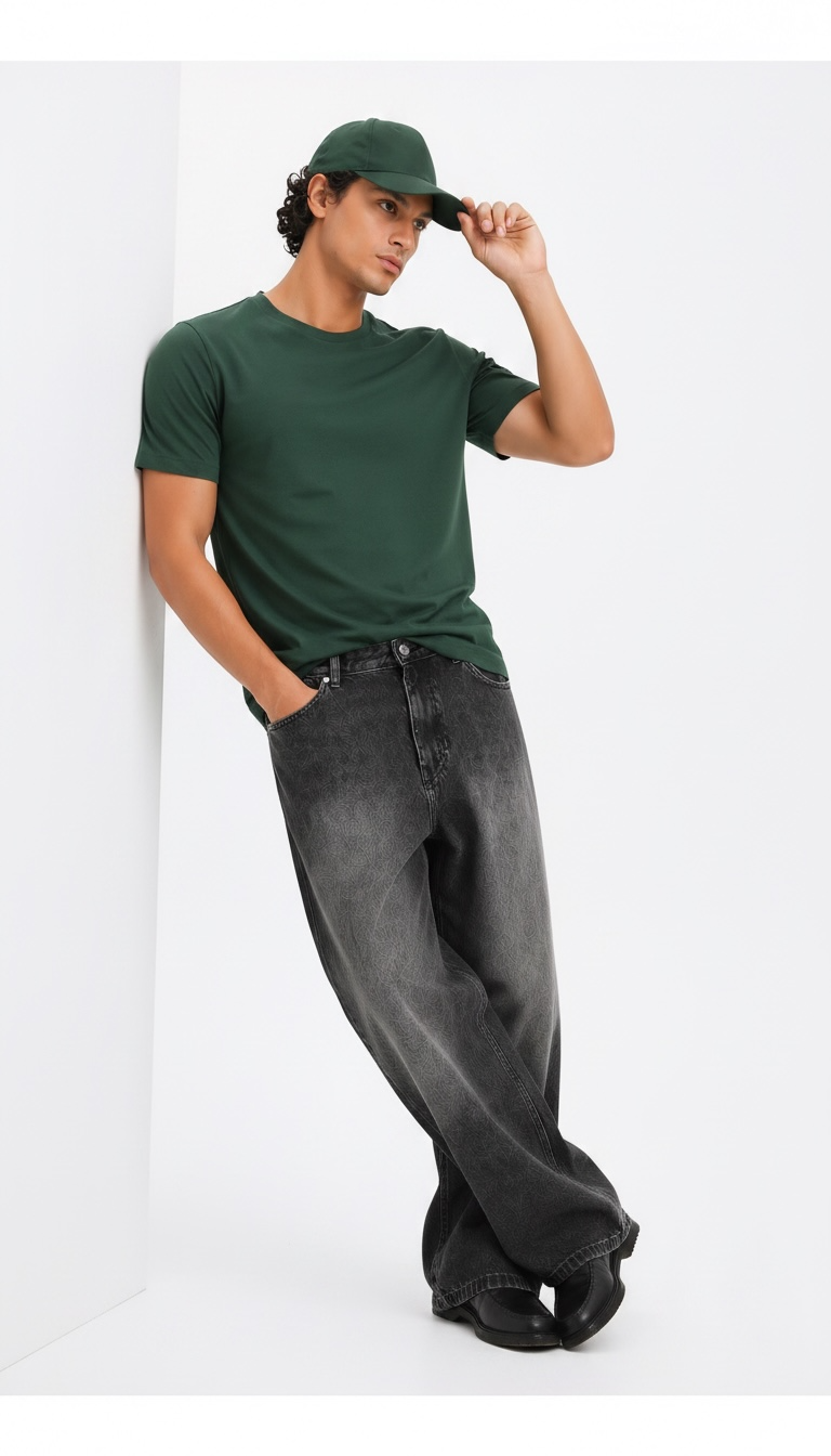 Bottle Green Regular Fit