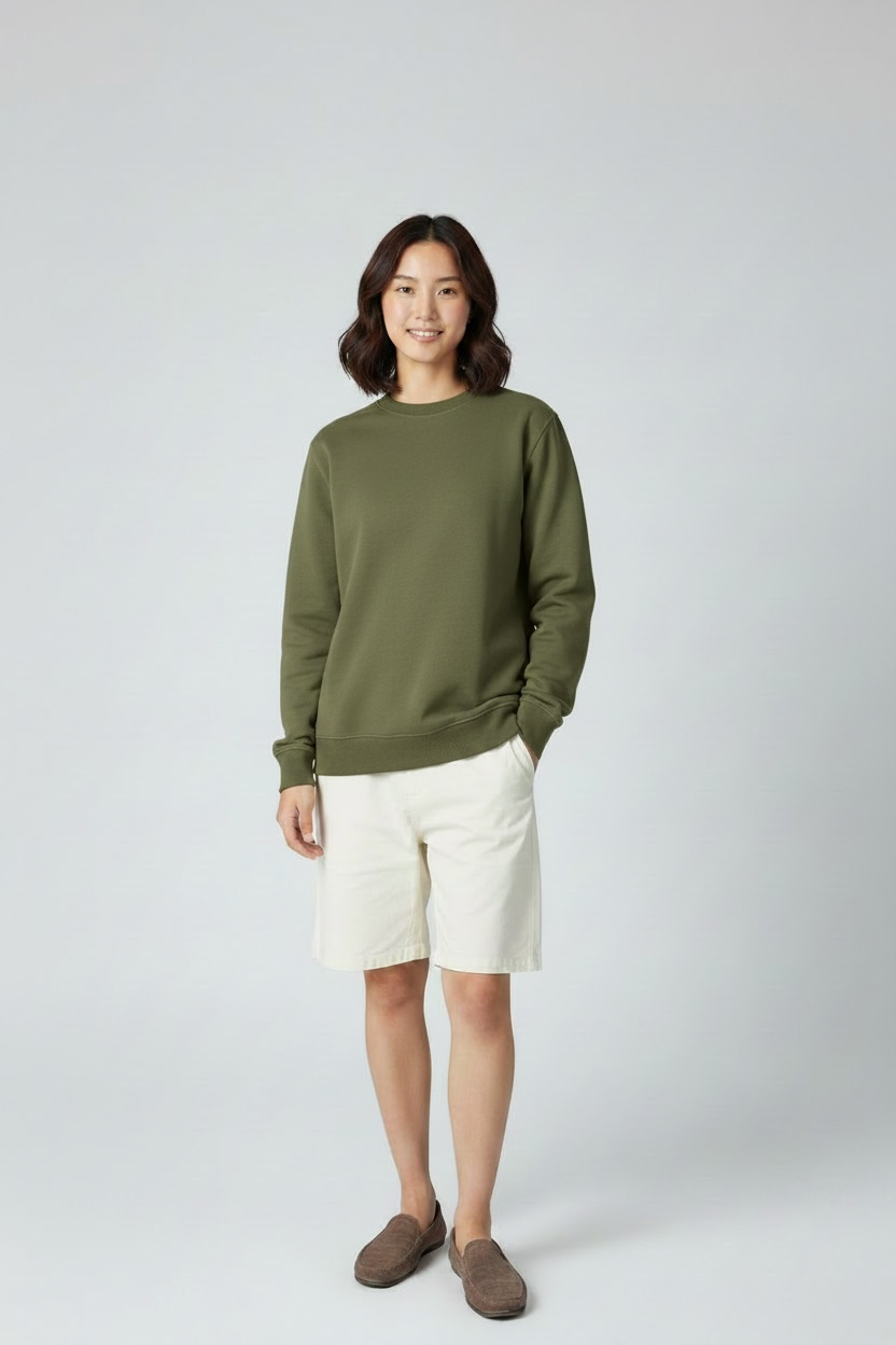Army Green Regular Sweatshirt