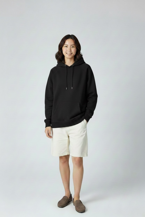 Black 430 GSM Heavyweight Oversized Hoodie