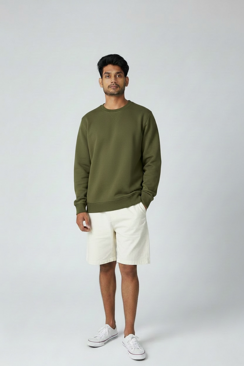 Army Green Regular Sweatshirt