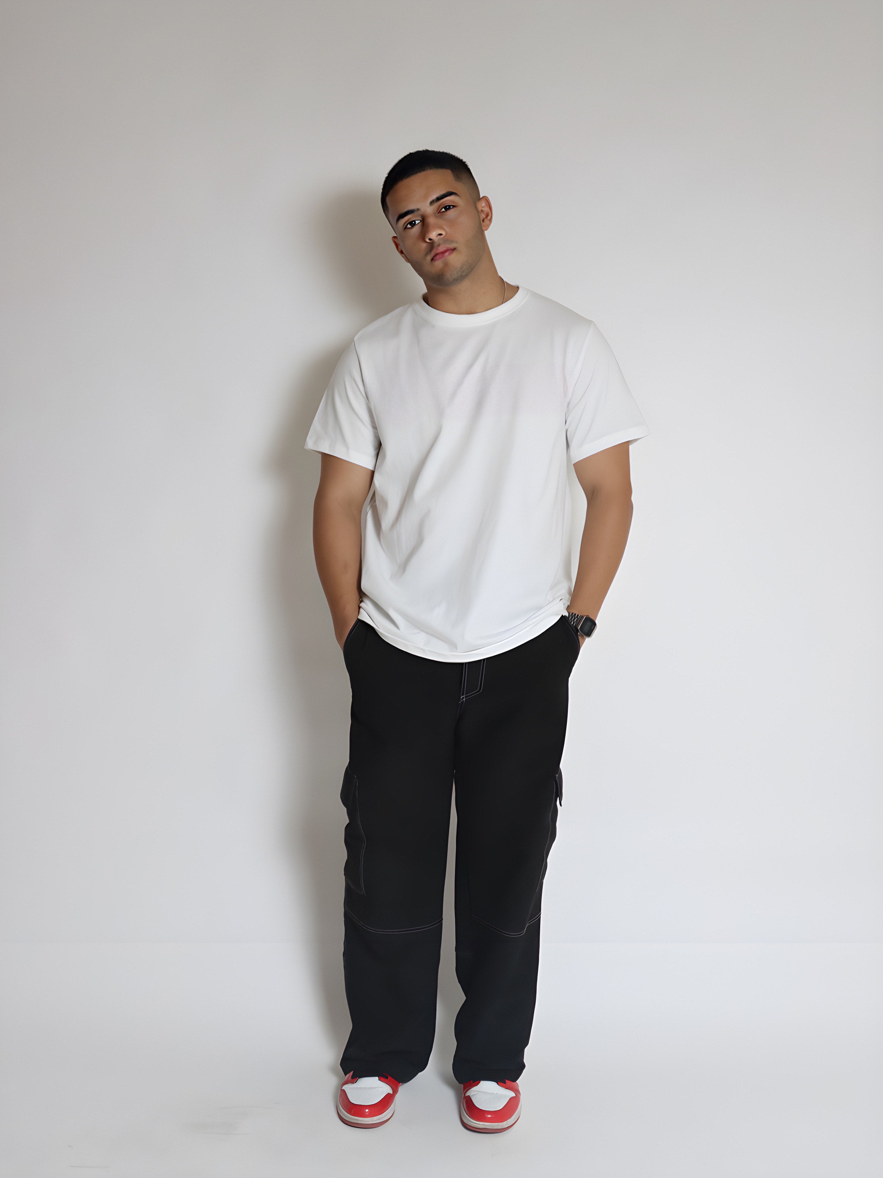 WHITE RELAXED FIT T-SHIRT