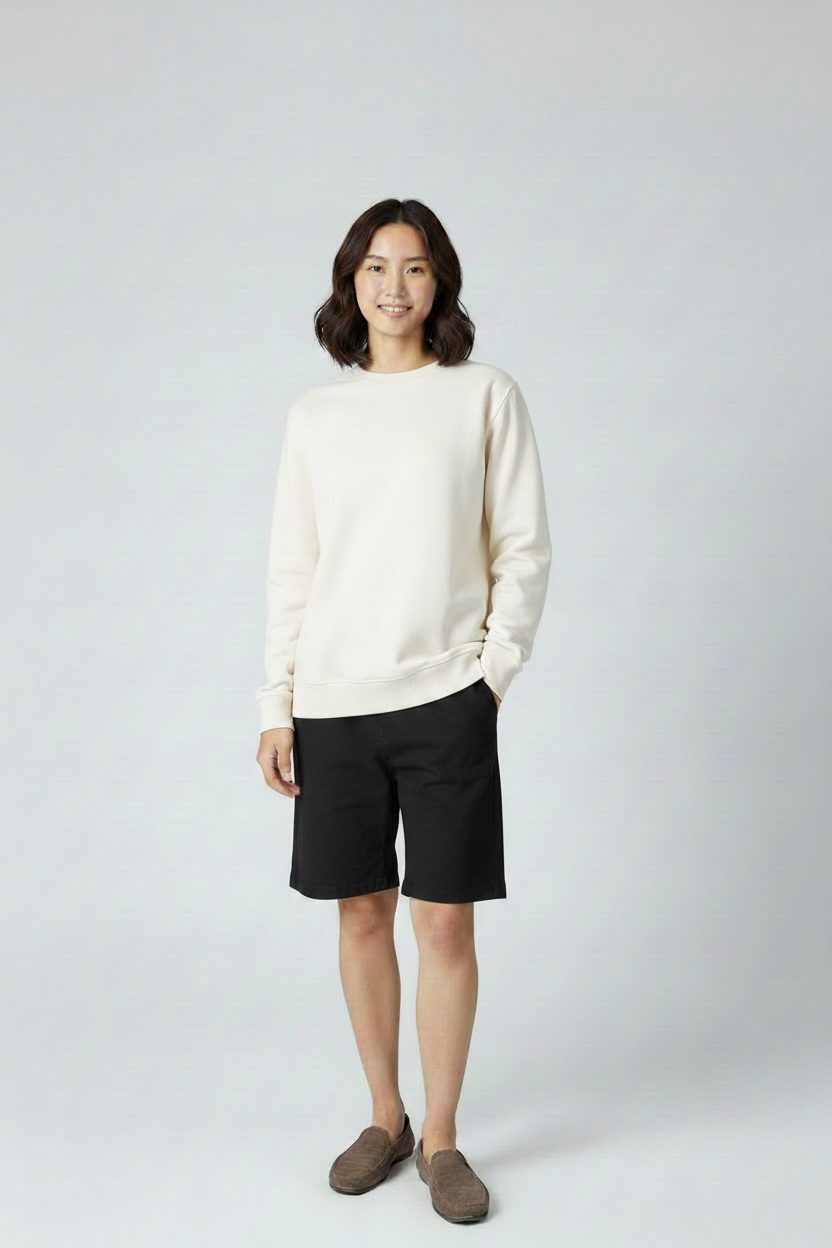 Off White Regular Sweatshirt