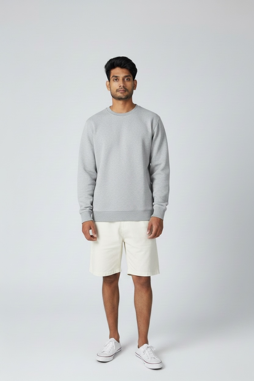 Grey Regular Sweatshirt