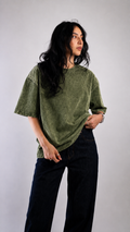 Army Green Acid Wash