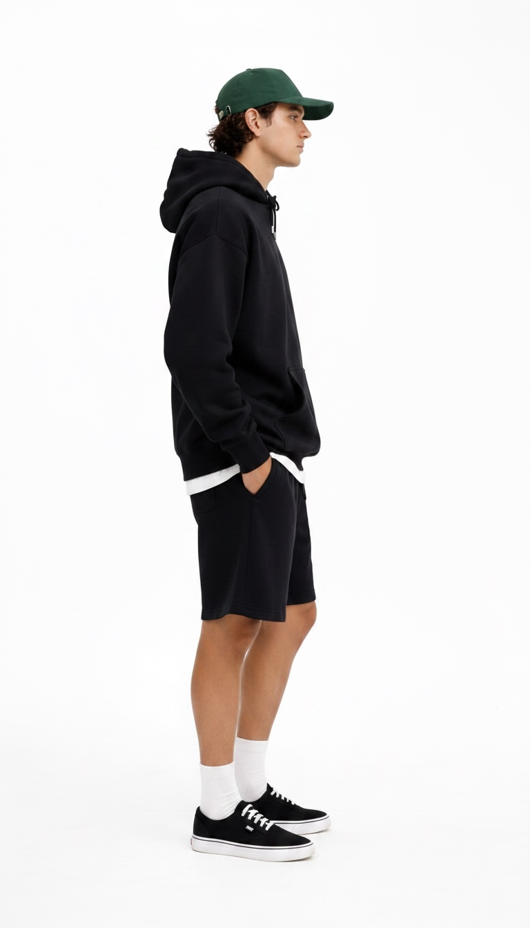 BLACK HEAVYWEIGHT HOODIE