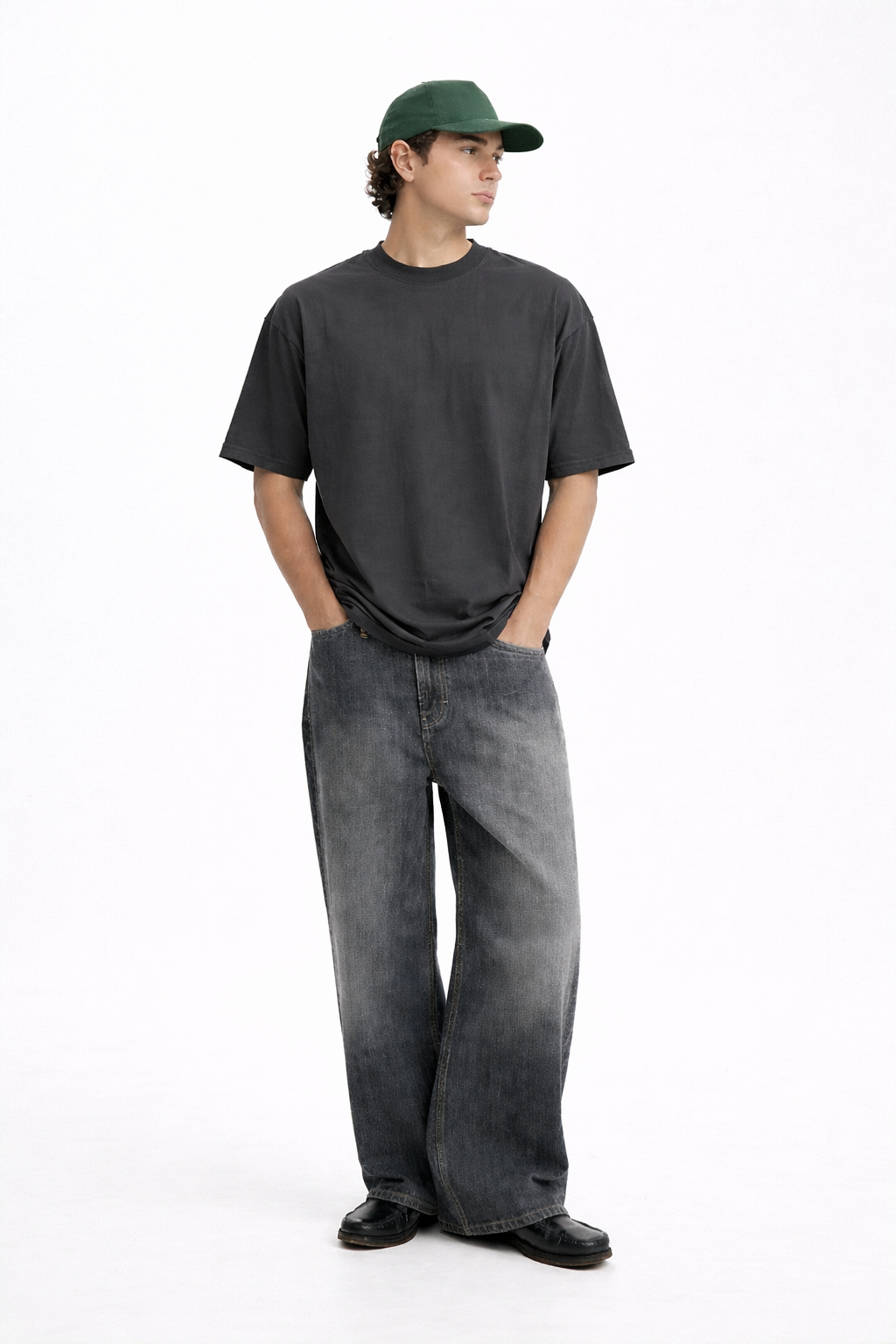 CHARCOAL GREY HEAVYWEIGHT OVERSIZED T-SHIRT