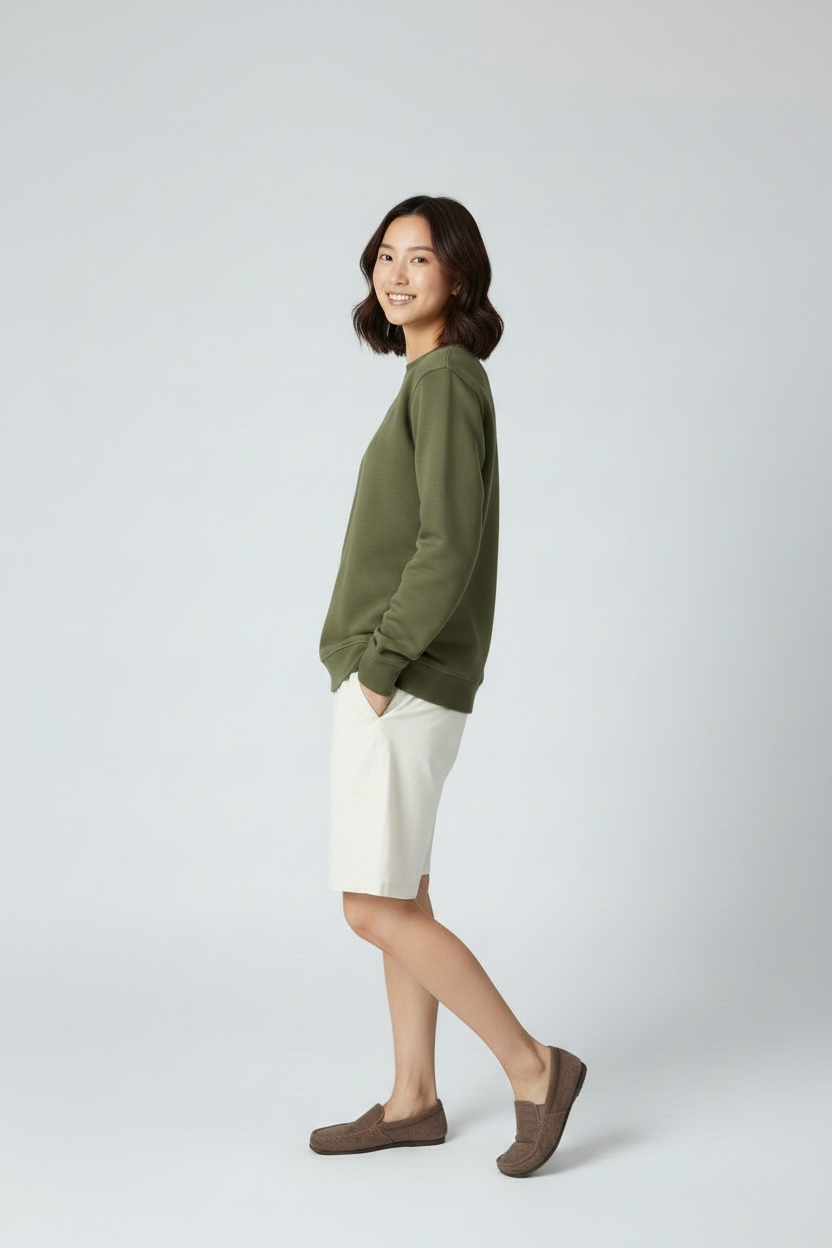 Army Green Regular Sweatshirt