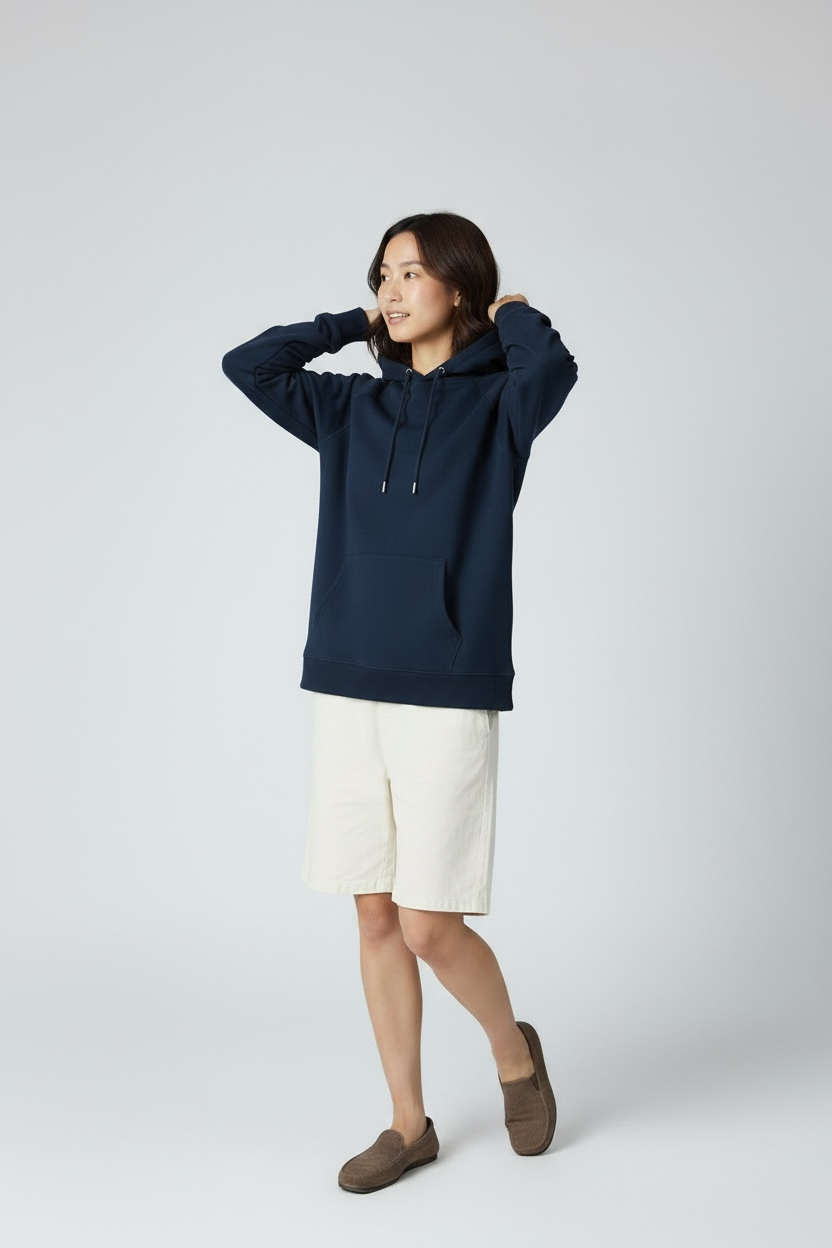 Navy Blue Oversized Hoodie