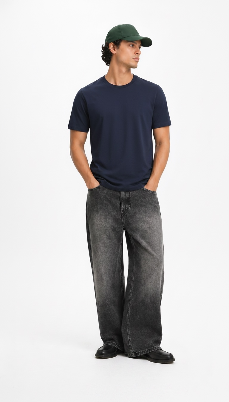 Navy Blue Regular Fit