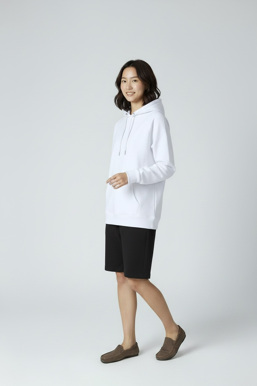 White Oversized Hoodie