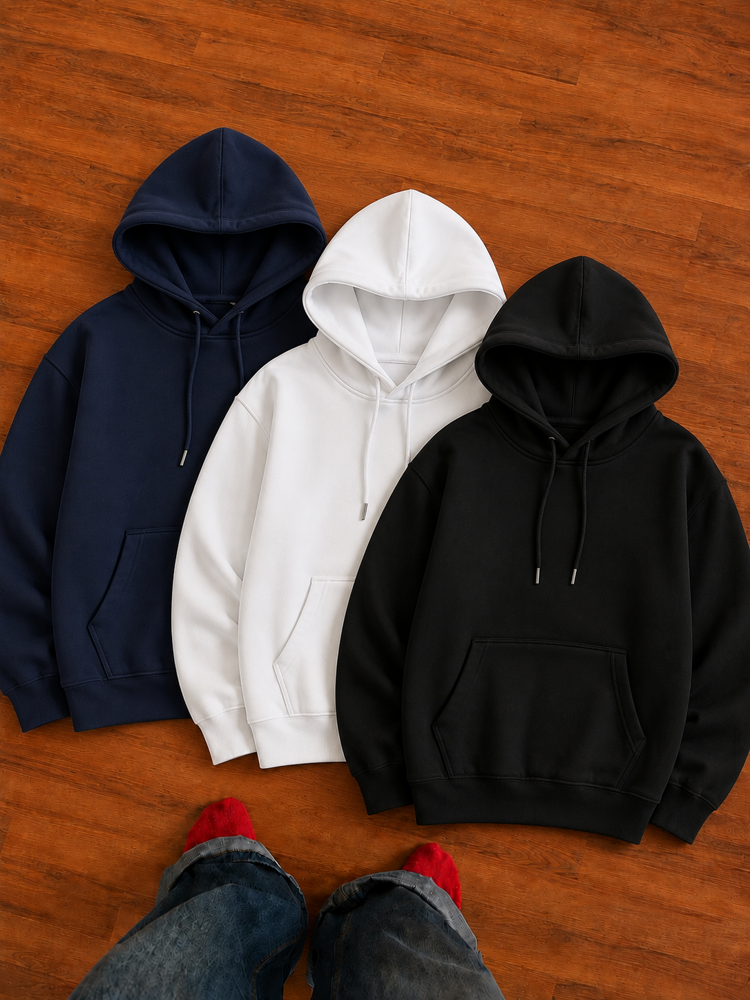 Heavyweight 430 GSM Pack of 3 Hoodies