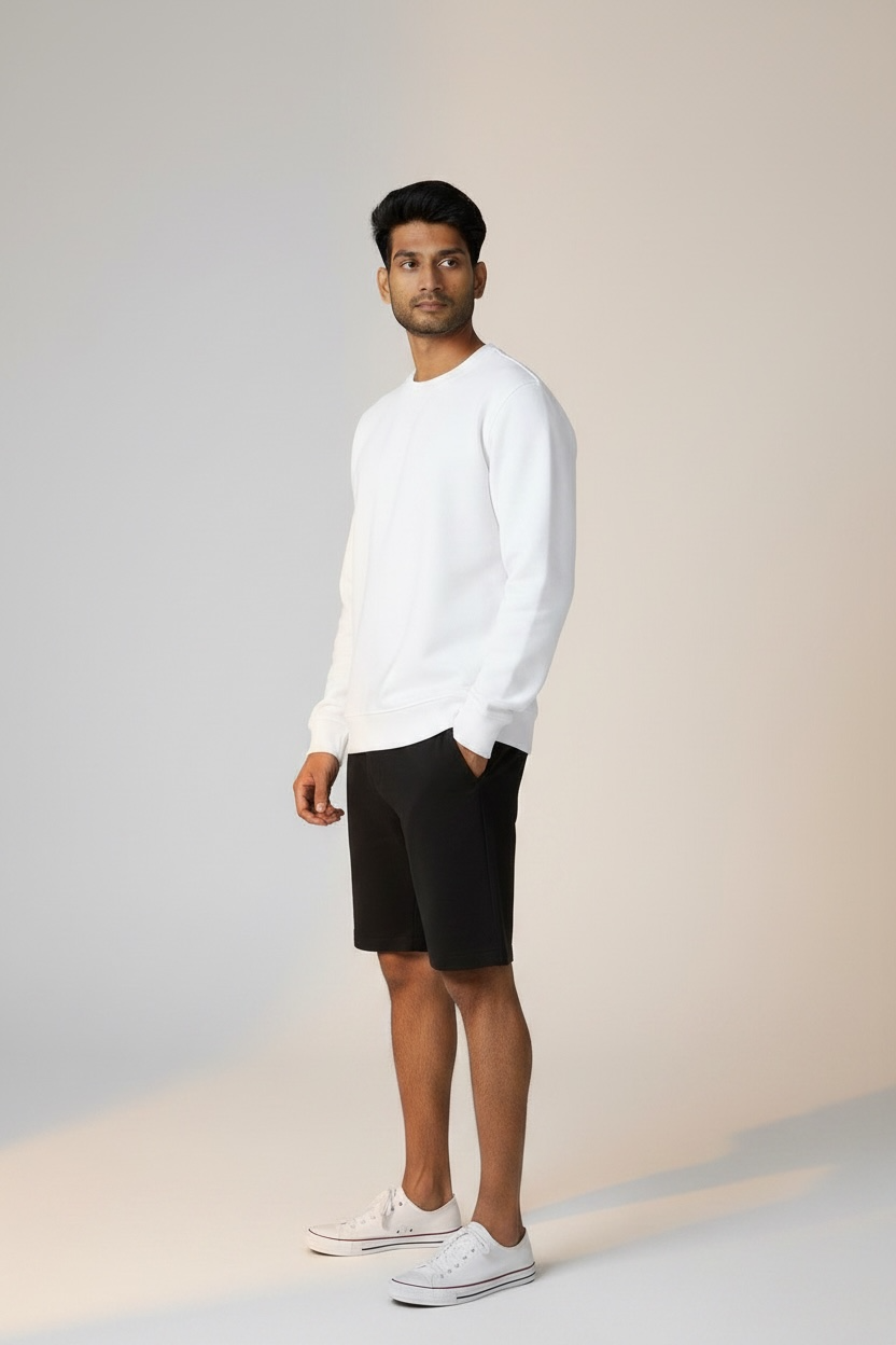 White Regular Sweatshirt