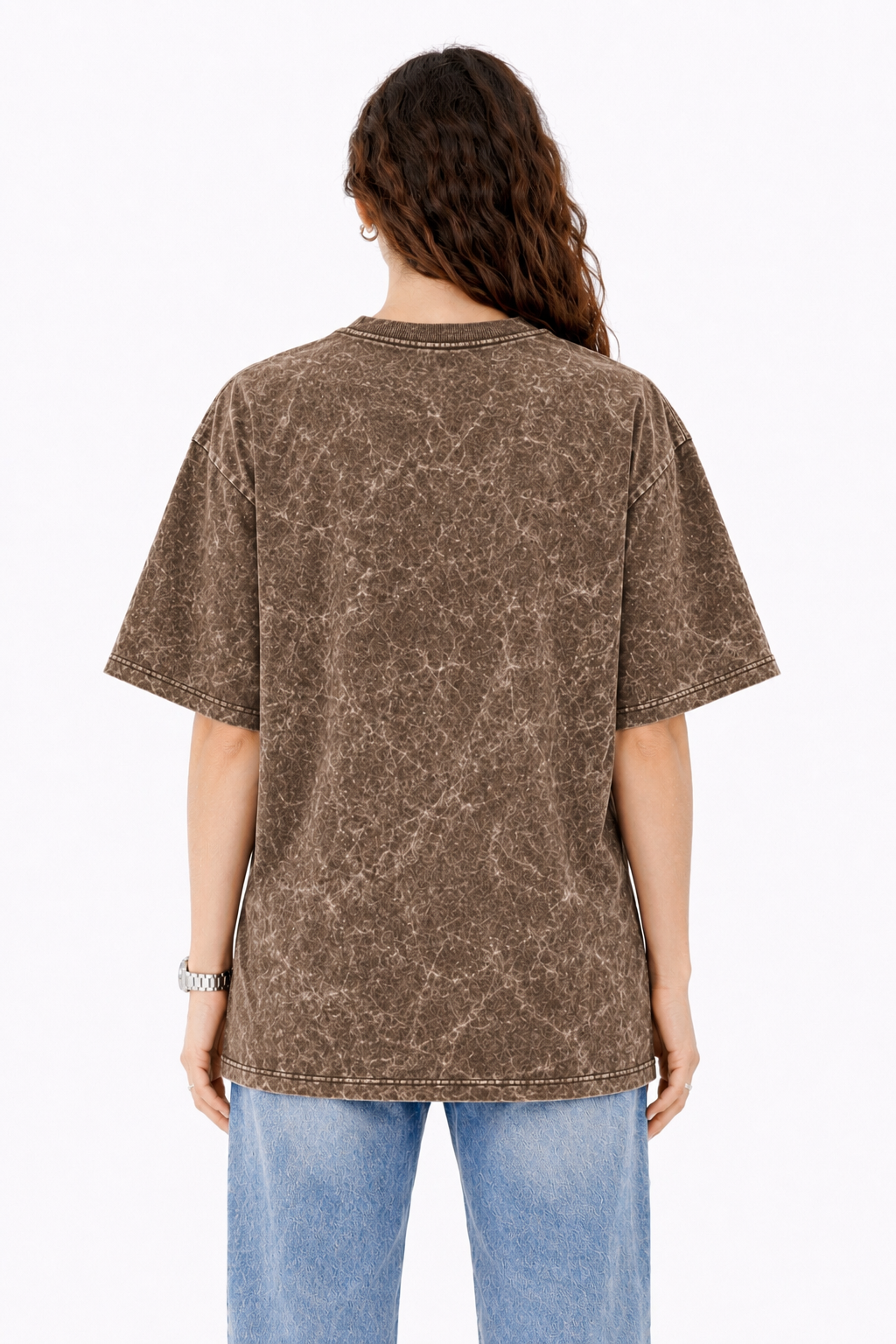 Brown Acid Wash T-Shirt
