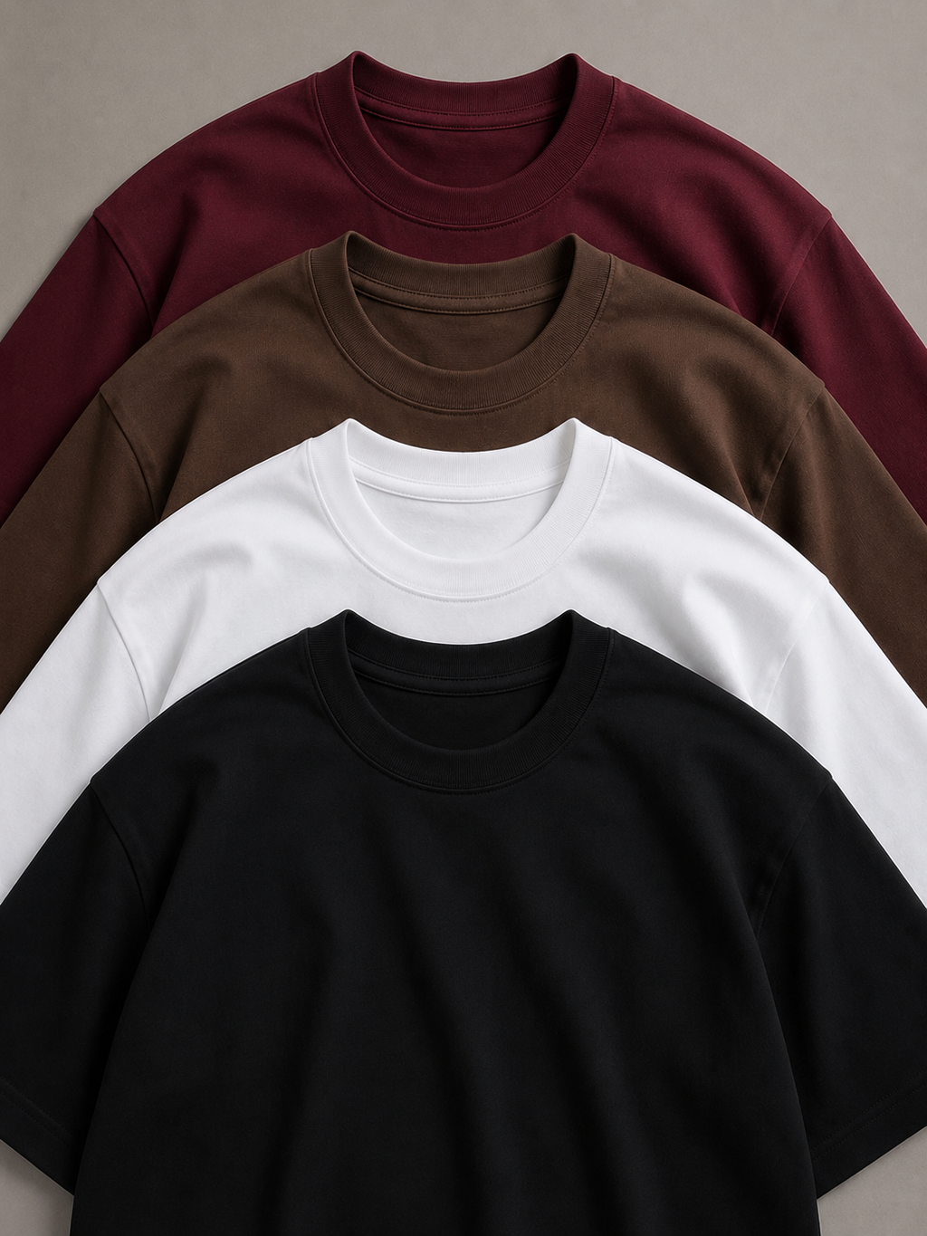 Heavyweight Oversized Cotton Pack of 4 T-Shirts