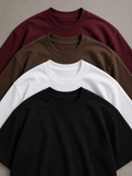Heavyweight Oversized Cotton Pack of 4 T-Shirts