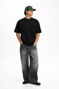 BLACK HEAVYWEIGHT OVERSIZED T-SHIRT