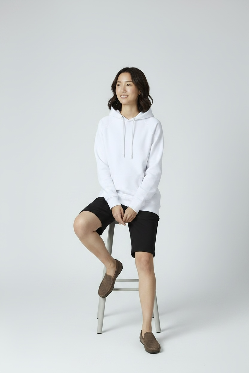 White Oversized Hoodie