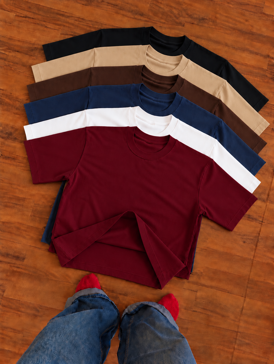 Heavyweight Pack of 6 Cotton T-Shirts