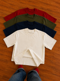 Everyday Combo Pack of 4 Off White,Navy Blue,Army Green,Red