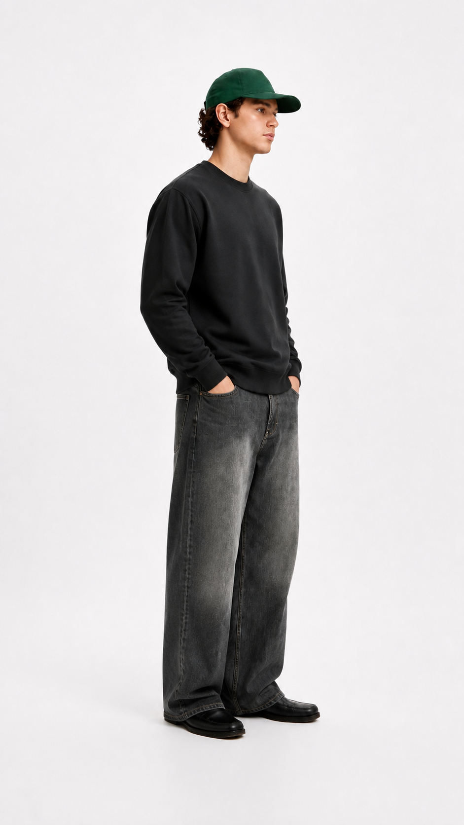Black Regular Fit Sweatshirt