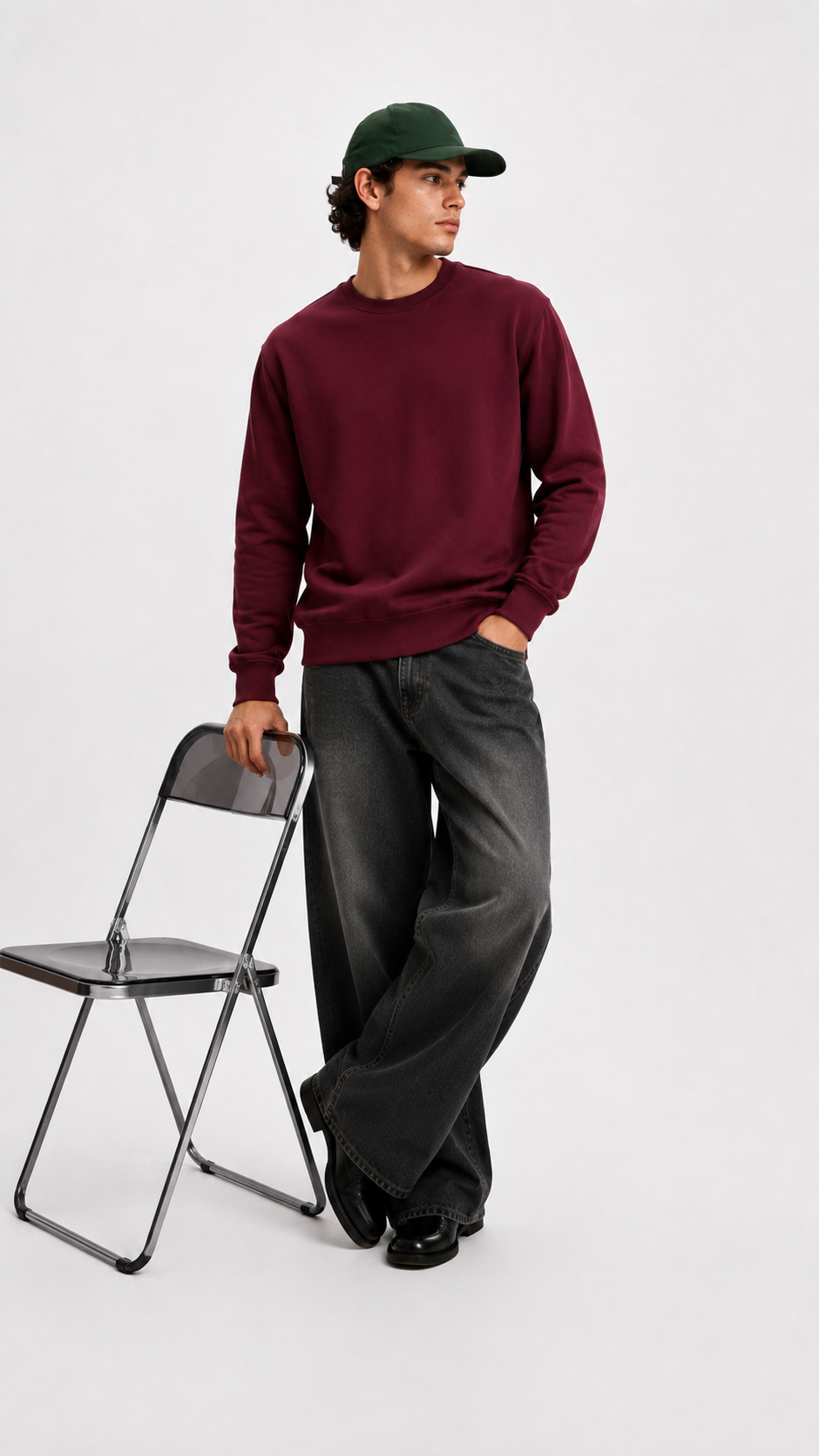 Maroon Regular Sweatshirt