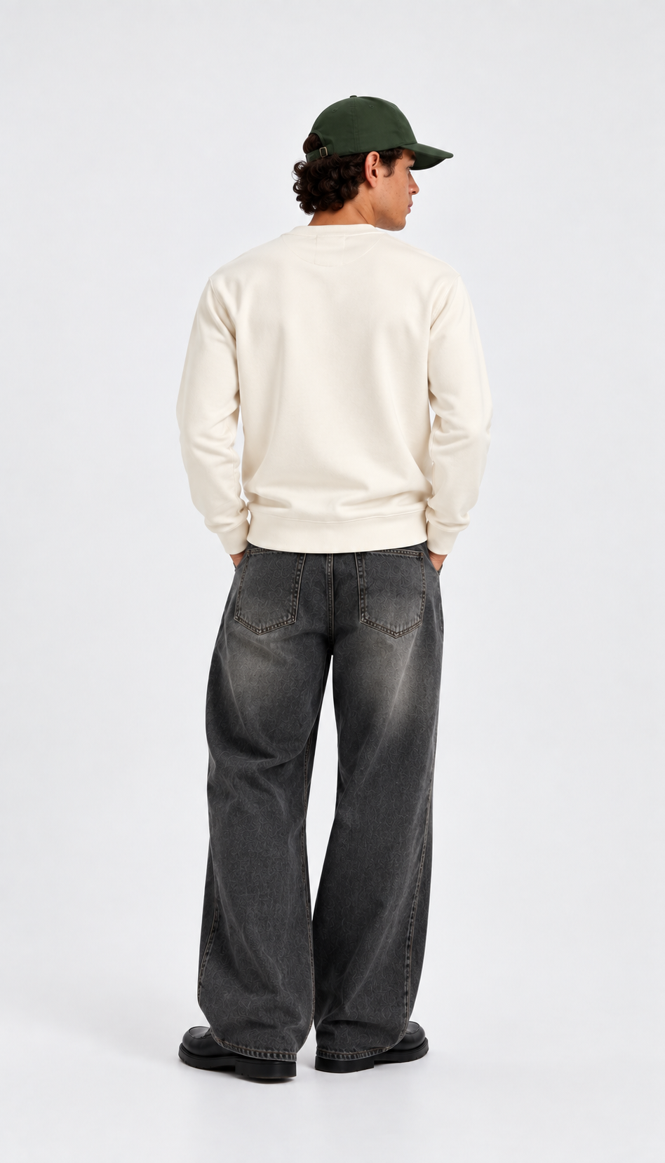 Regular Fit Sweatshirt Combo Pack Of 3 Black, Off White & Navy Blue