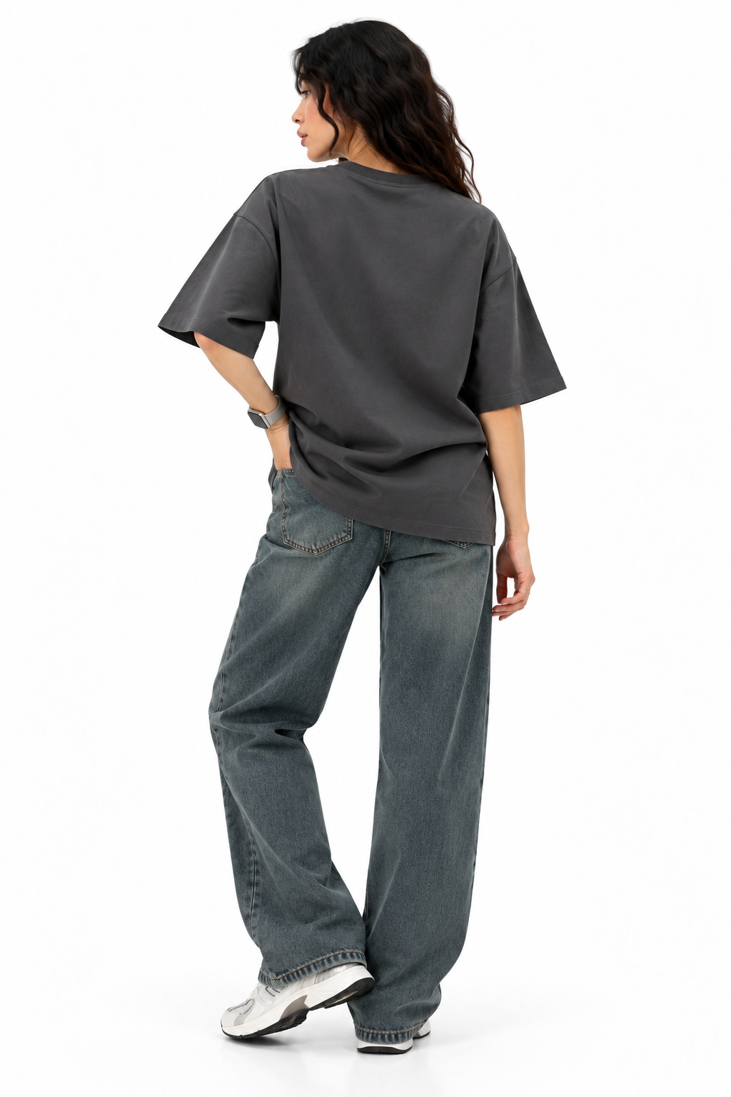 100% Cotton Oversized Pack of 6 T-Shirts Black,OffWhite,Red,Brown
