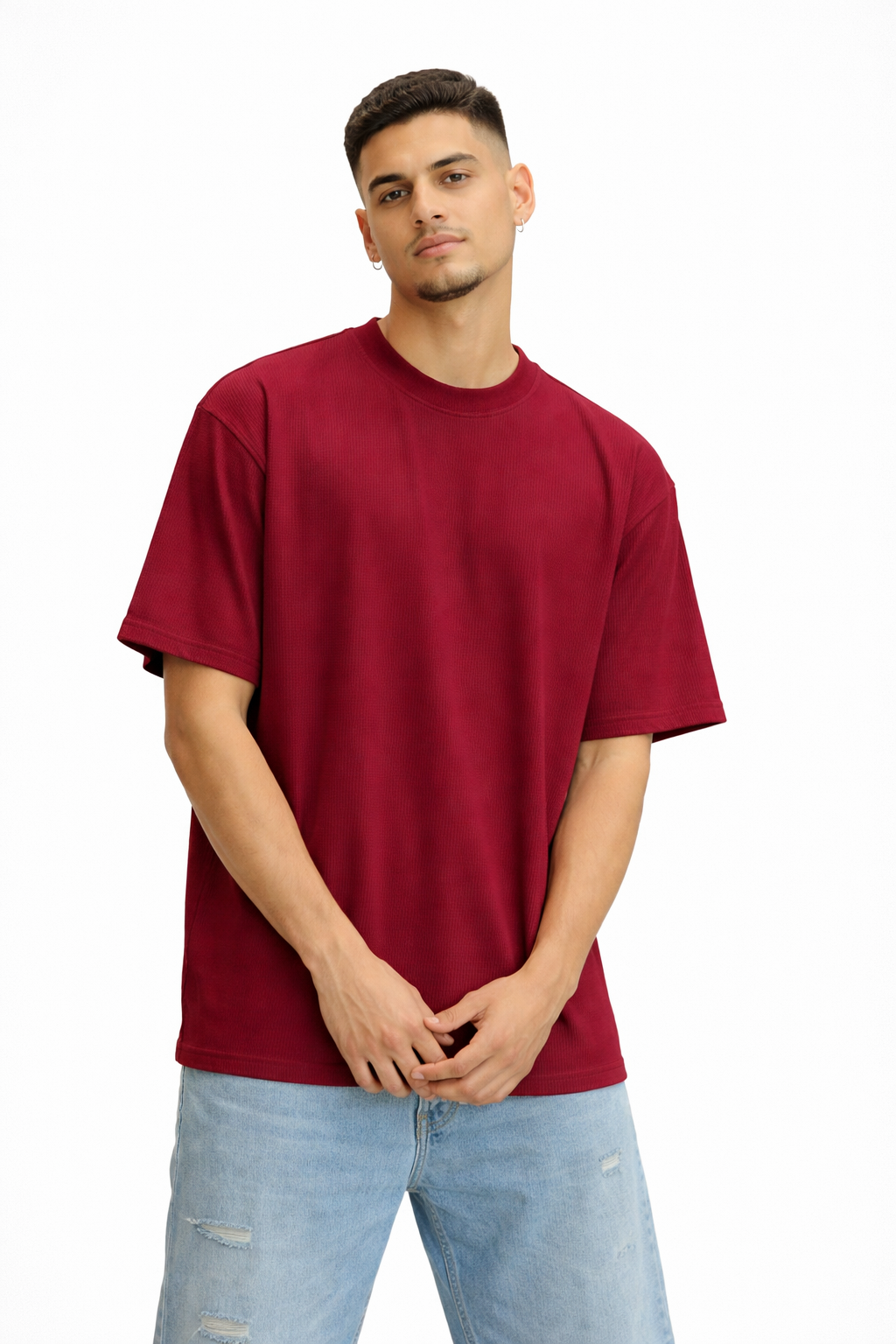 MAROON OVERSIZED T-SHIRT