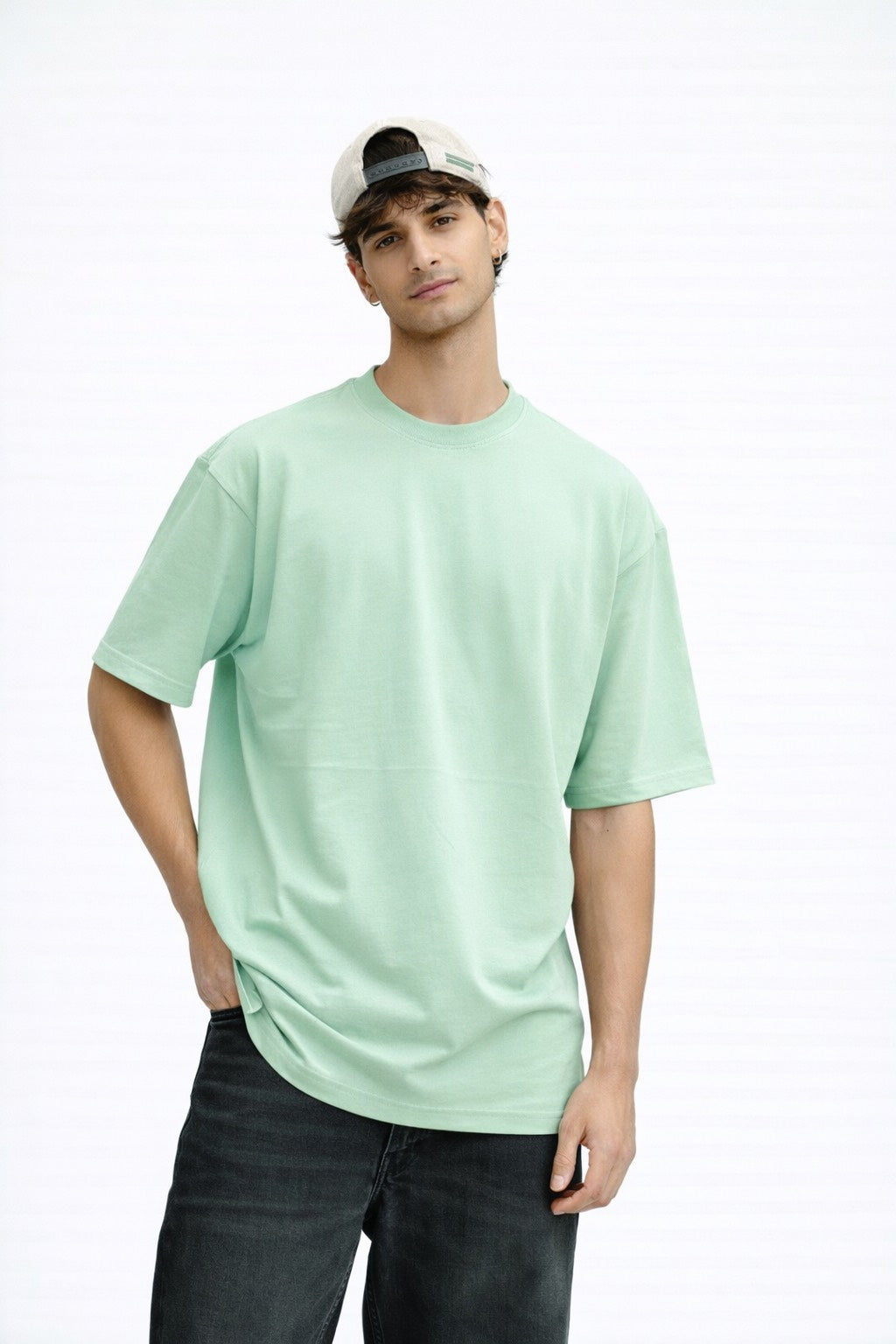 PASTEL GREEN OVERSIZED T-SHIRT