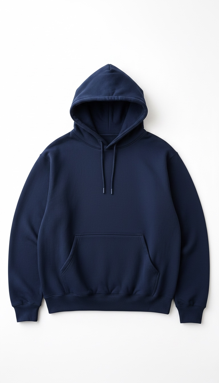 NAVY BLUE HEAVYWEIGHT HOODIE