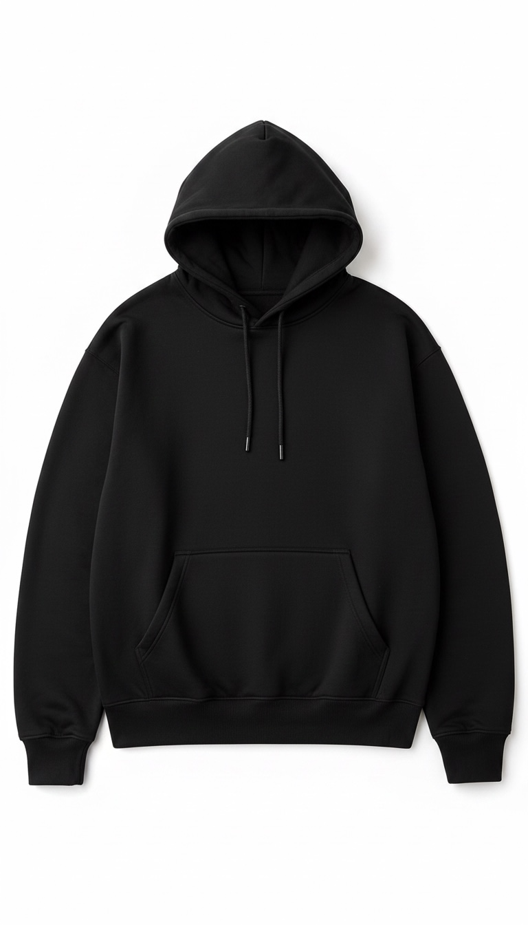 BLACK HEAVYWEIGHT HOODIE