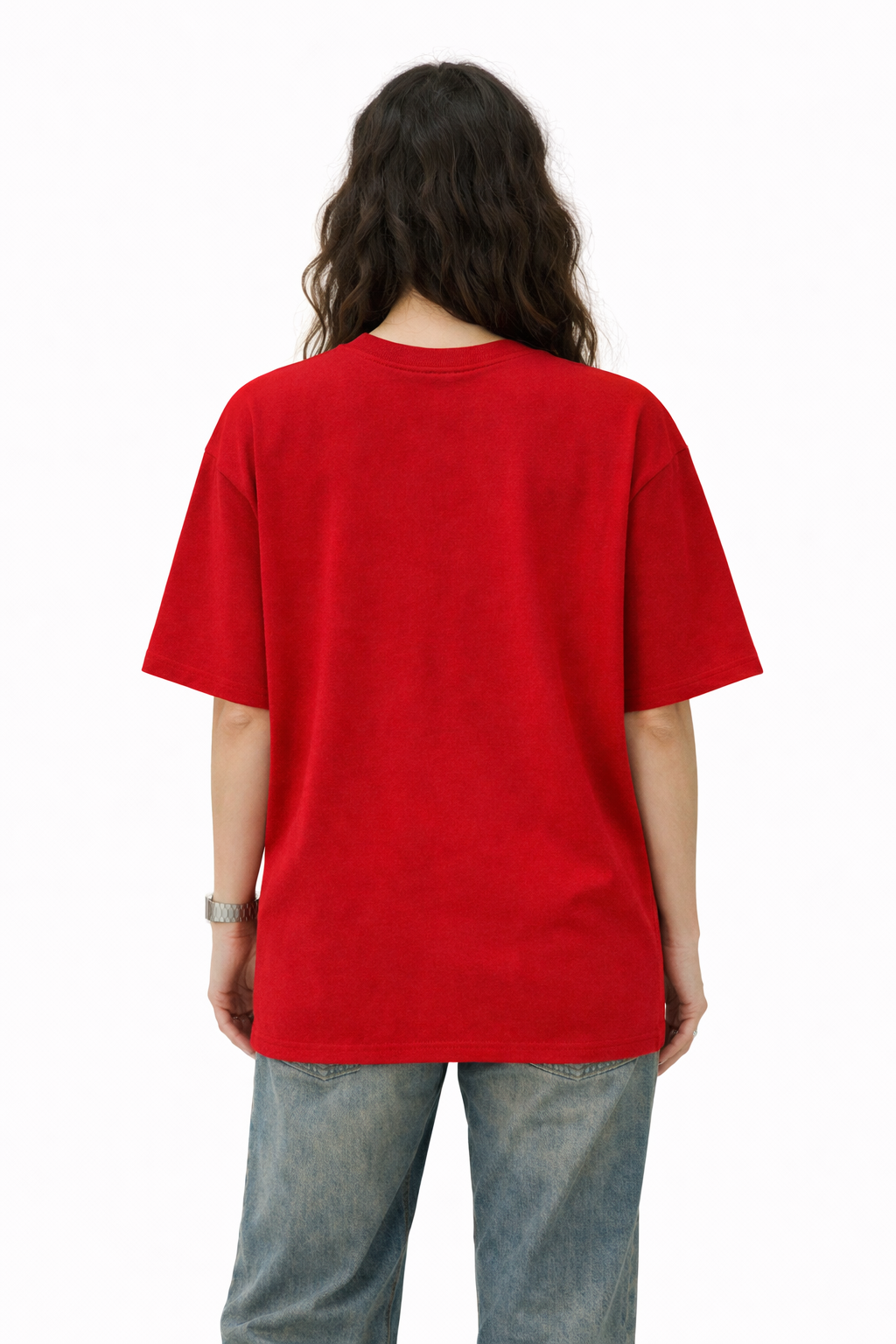 RED HEAVYWEIGHT OVERSIZED T-SHIRT