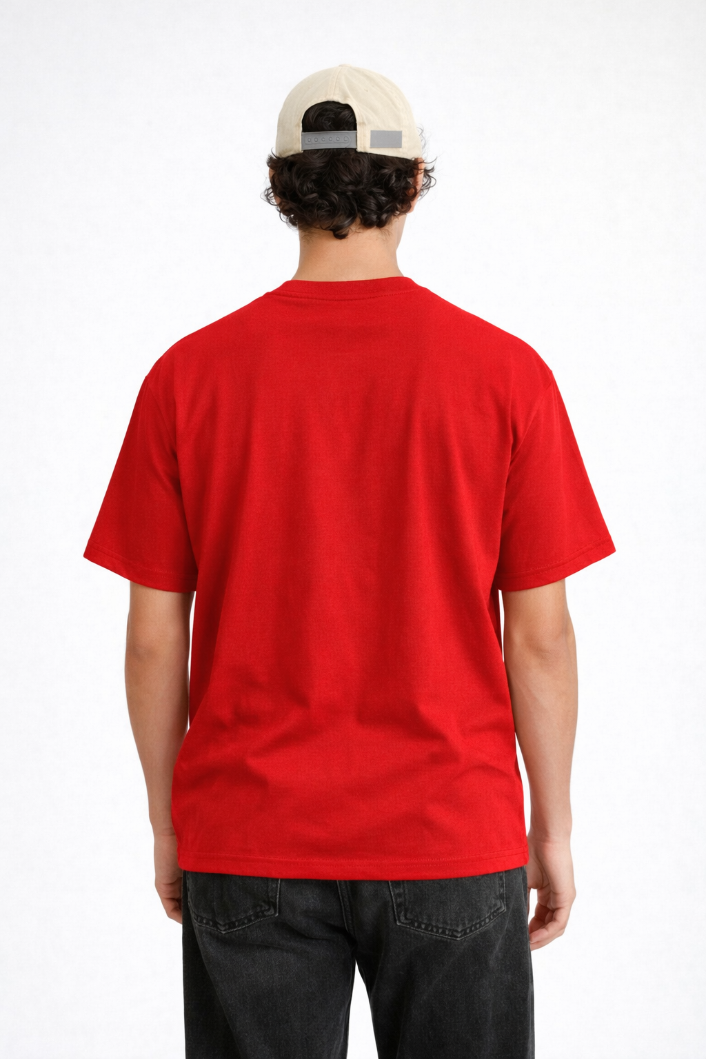 RED HEAVYWEIGHT OVERSIZED T-SHIRT