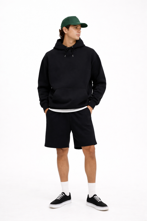 BLACK HEAVYWEIGHT HOODIE