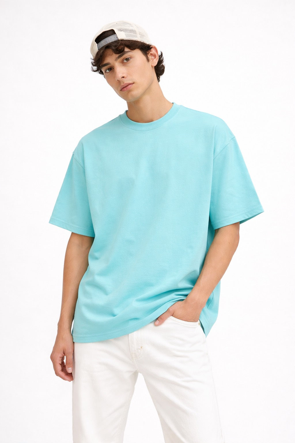 POWDER BLUE HEAVYWEIGHT OVERSIZED T-SHIRT