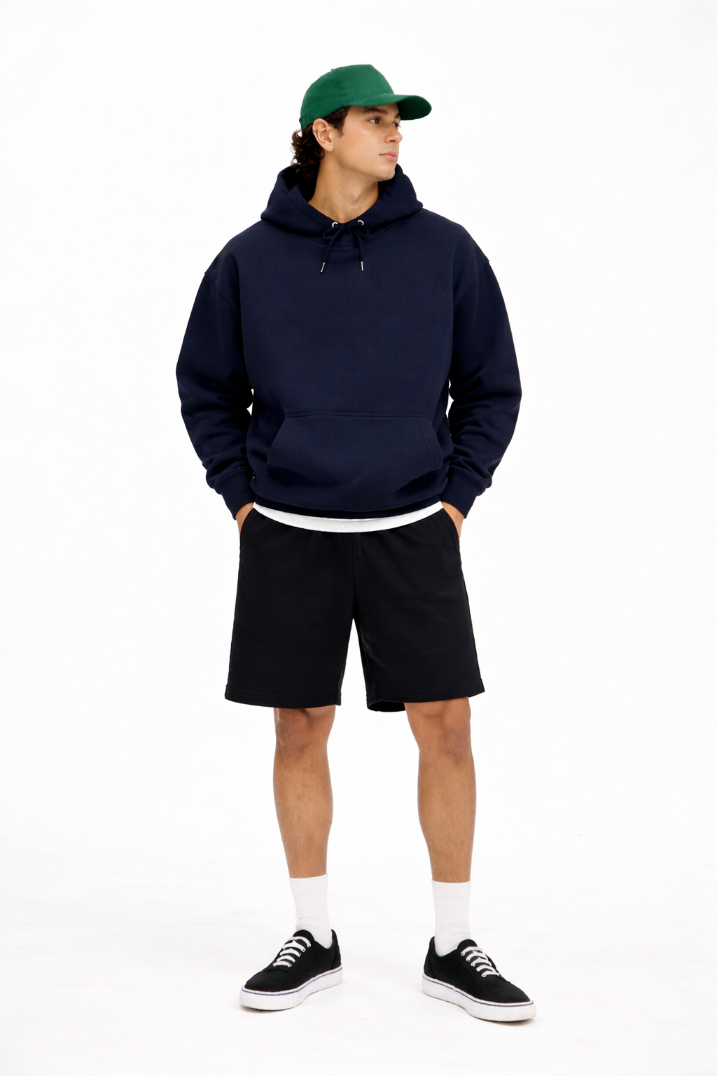 NAVY BLUE HEAVYWEIGHT HOODIE