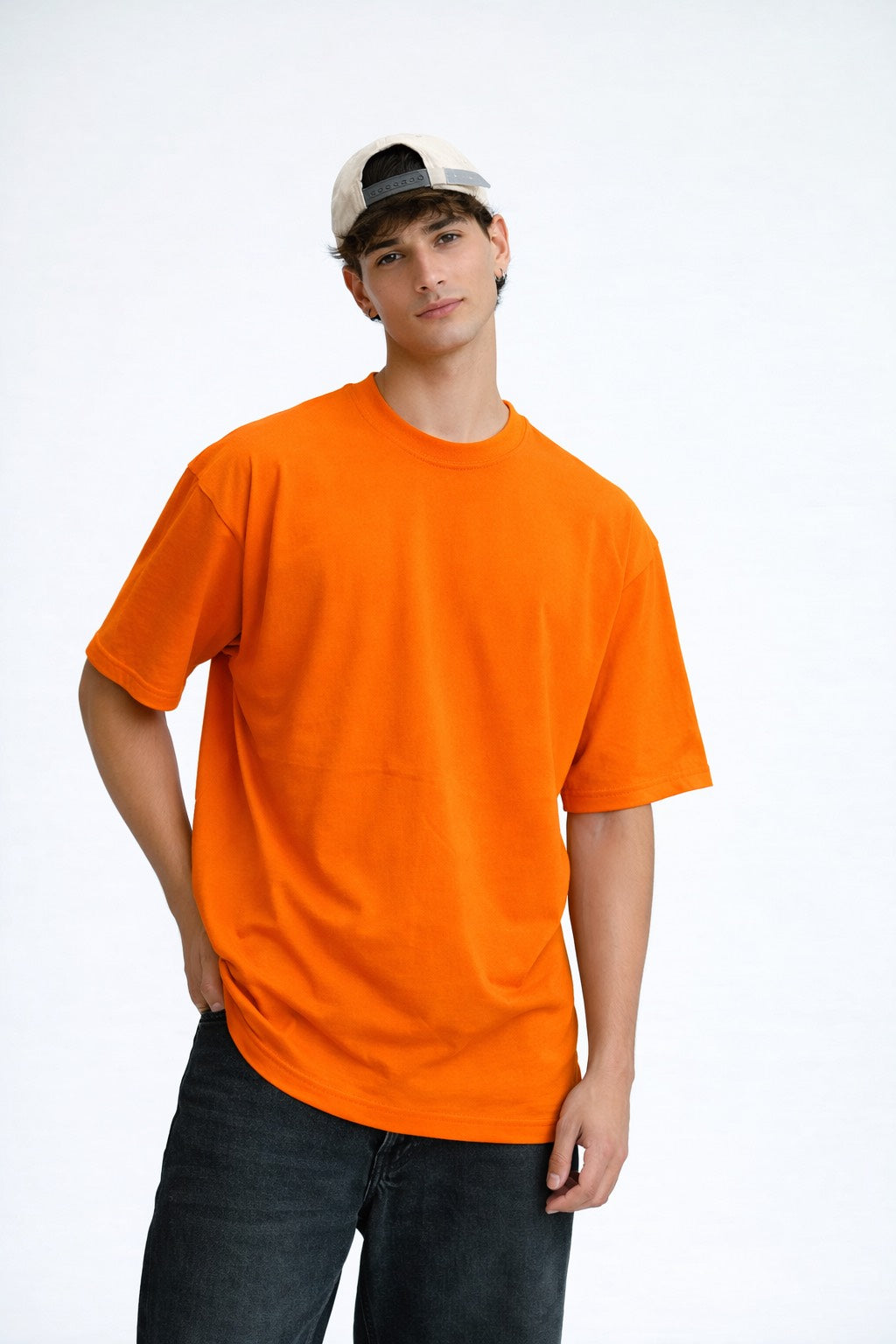 ORANGE OVERSIZED T-SHIRT