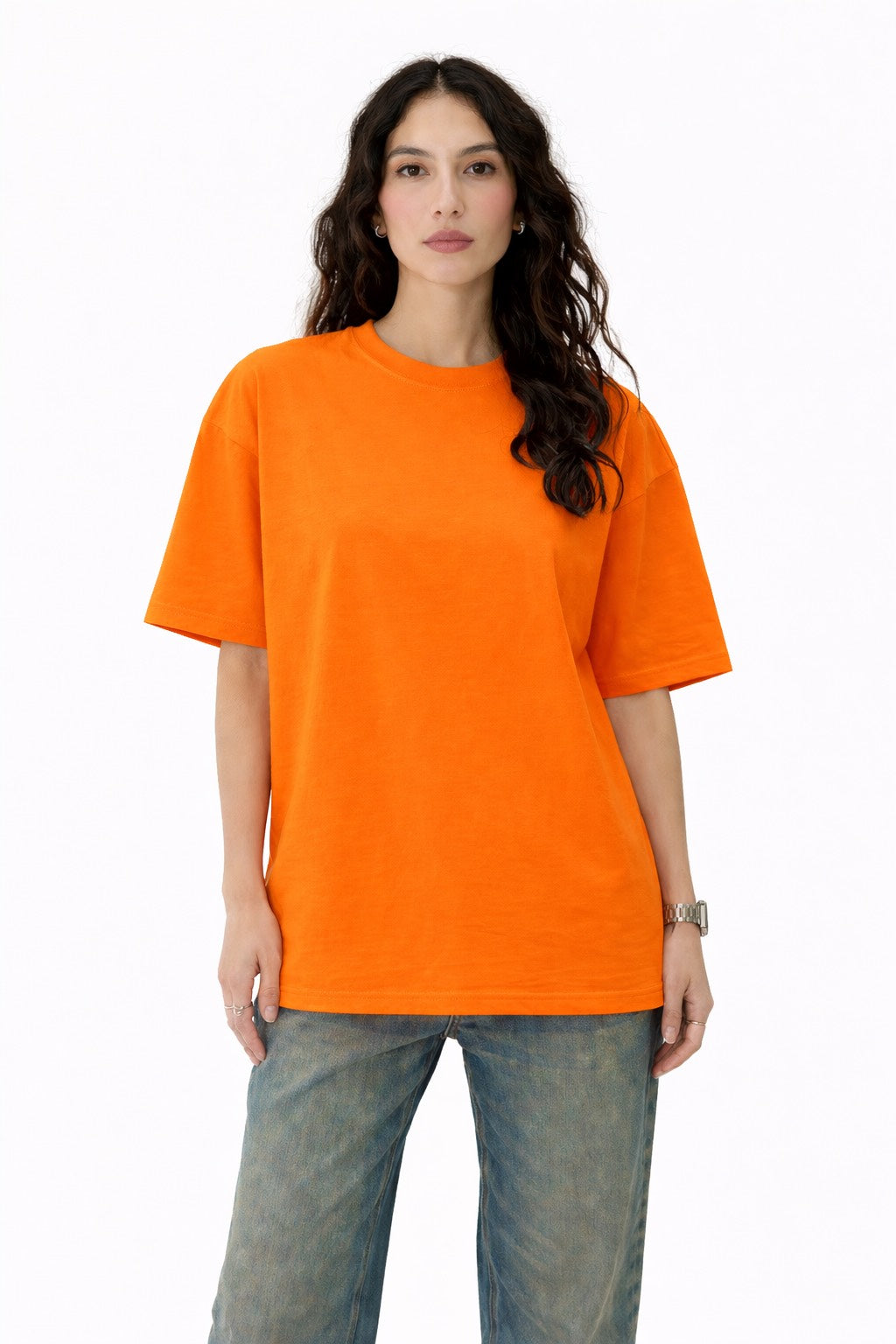ORANGE OVERSIZED T-SHIRT